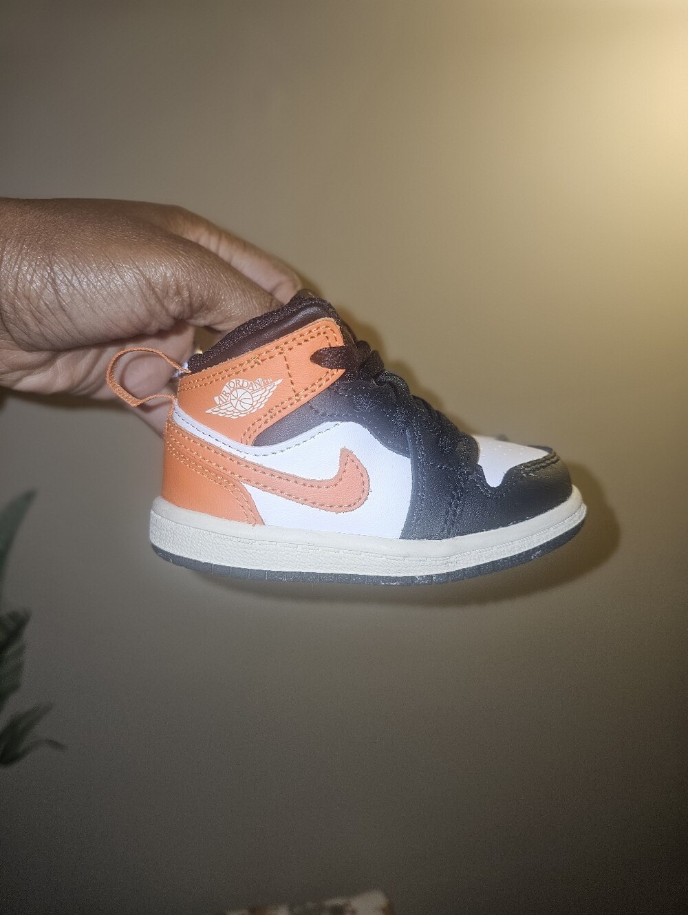 Toddler Jordan 1 Mid- Starfish (Orange)/Black | Size 5C